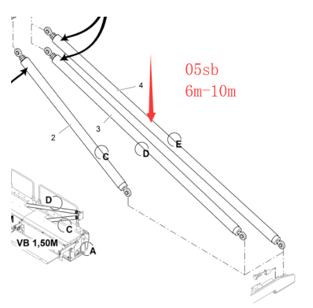 Vö pavers   Screed support bar part number 2312503