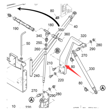 Vö pavers  Right bracket part number 2193670