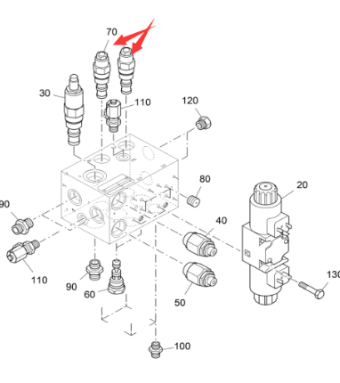 Vö pavers  Leveling overflow valve part number 2251218