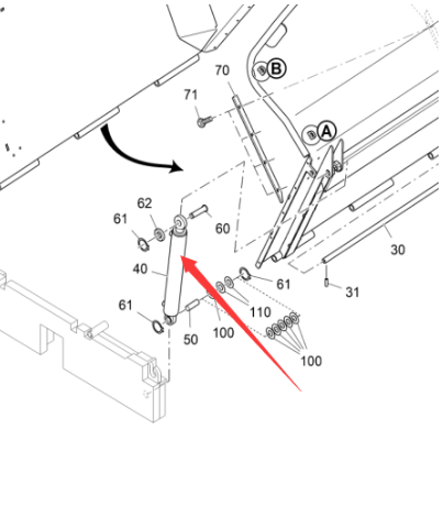 Vö pavers  Hopper cylinder part number 2247513