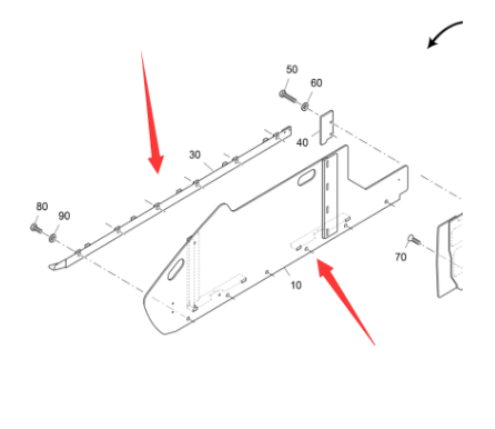 Vö pavers  Left end plate part number 2235845