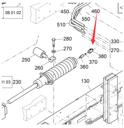 Vö pavers   Track tension reducing valve part number 2199975