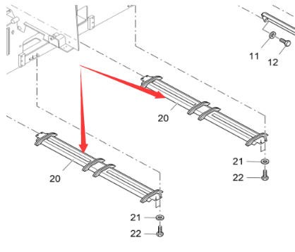 Vö Paver Front center support chain plate part number 2357383