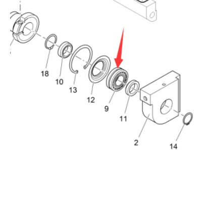 Vö Paver   Rammer bearing part number 9541070635