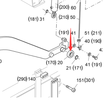 Vö Paver    Elevation bearing part number 2020311