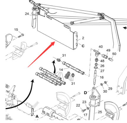Vö Paver   Spiral front baffle left part number 4602436373