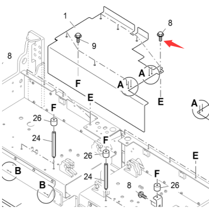 Vö Paver   Pedal bolt part number 2000317