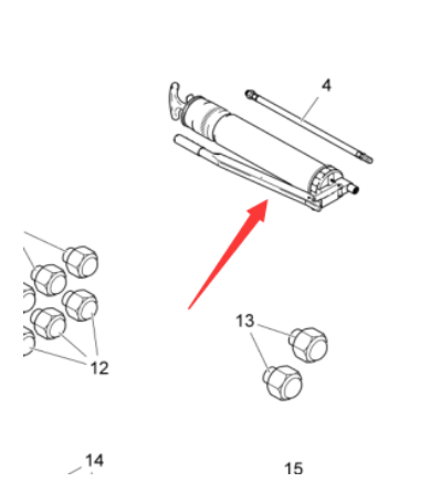 Vö Paver   Manual Grease gun Part No. 3516110101
