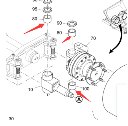 Vö Paver   Front wheel copper sleeve II part number 4611122055