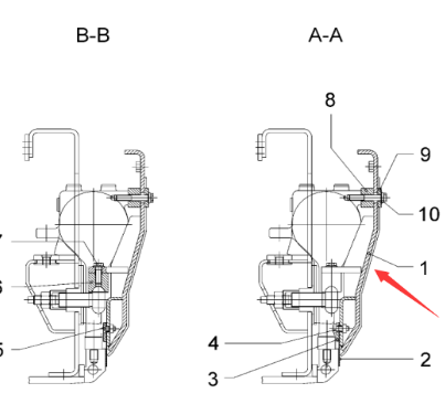 Vö Paver  Rammer front baffle right part number 4602438347