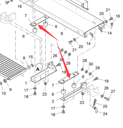 Vö Paver    Support plate part number 2037980