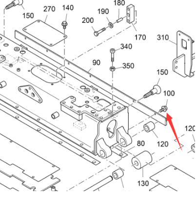 Vö Paver   Tightening bolt part number 2000541