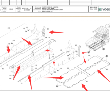 Vö Paver  Hopper repair kit part number 2269356