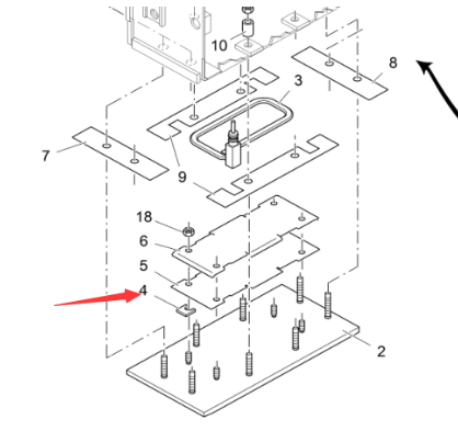 Vö Paver   Flat steel cushion block part number 4615104403