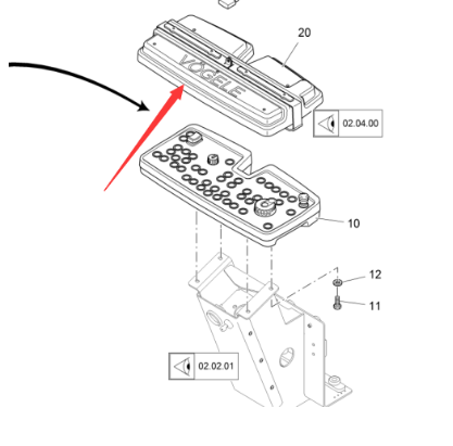 Vö Paver    Plastic console cover part number 2484641