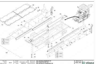 Vö Paver   Hopper repair kit part number 2587477