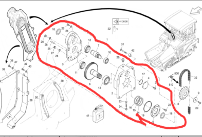 Vö Paver   Scraper motor reducer part number 2010606