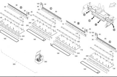 Vö Paver    Mainframe Screed Repair Kit Part Number 2468272 