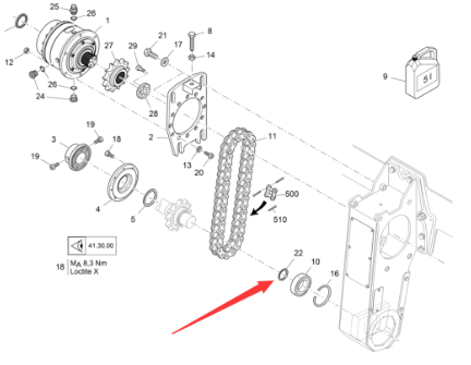 Vö Paver   Support washer part number 9550500988
