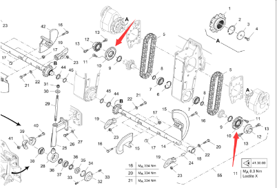 Vö Paver Lower sprocket protection cover part number 2013966