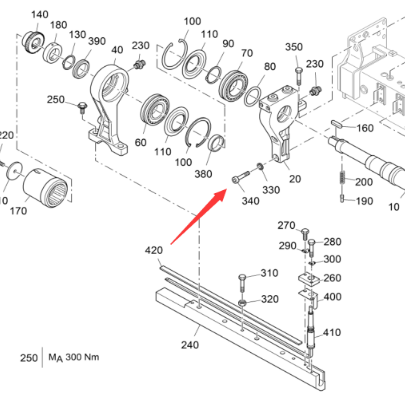 Vö Paver  Short connecting rod bolt part number 9516426912
