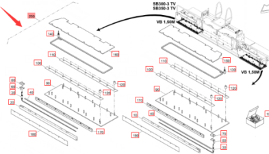 Vö Paver 1.5 meter Screed Repair Kit Part Number 2640883