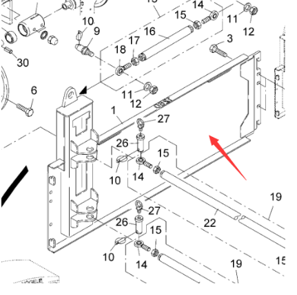 Vö Paver  Retaining plate part number 4602438114