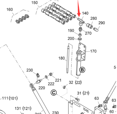 Vö Paver Pipe joint part number 9630080057