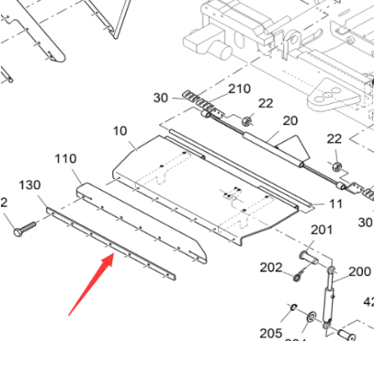 Vö Paver  Middle baffle pressing plate part number 2264227