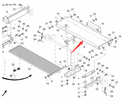 Vö Paver   Foot pedal part number 2038158