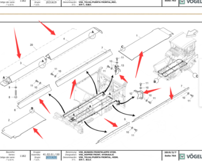 Vö Paver   Hopper repair kit part number 2031620