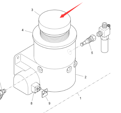 Vö Paver  Butter pump cover part number 2024119