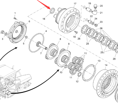 Vö Paver   Joint gasket part number: 2005855