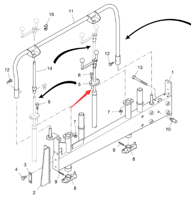 Vö Paver  Edge plate adjustment screw part number 2000681