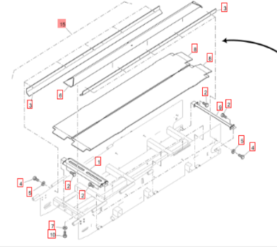 Vö Paver Hopper repair kit part number 2084782
