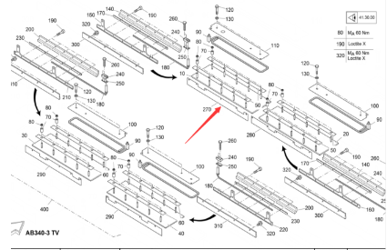 Vö Paver   Baffle blade part number 2044084