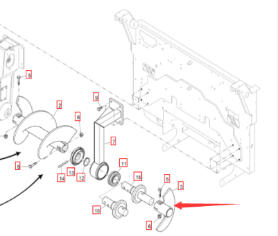 Vö Paver    Stirring blade part number  2052804