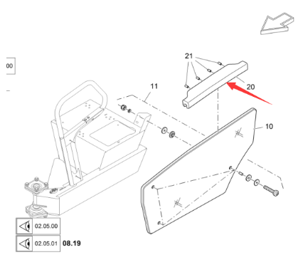 Vö Paver   Armrest part number 2277591