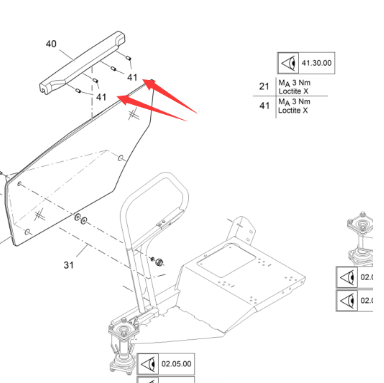Vö Paver   Fixed bolt part number 2279260