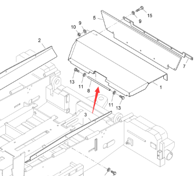 Vö Paver    Front cover plate pin part number 4615144400