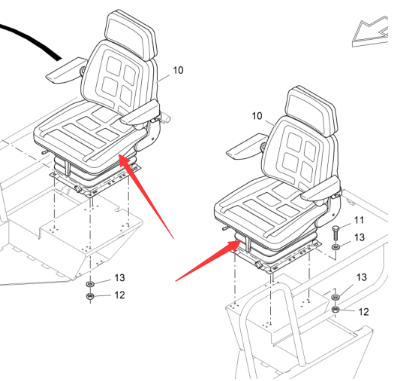 Vö Paver Driver's seat part number 2478081