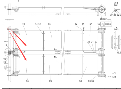 Vö Paver   Front feeding base plate part number 4602434629