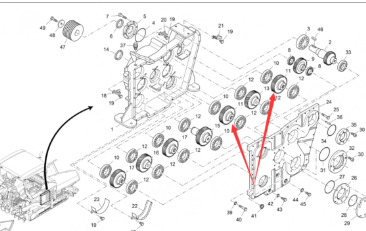 Vö Paver  Transfer case gear one part number 2042734