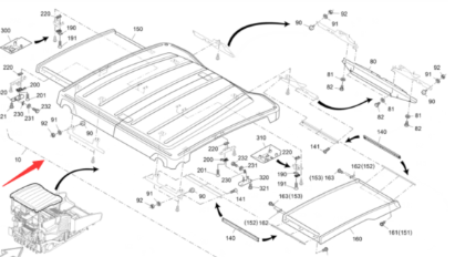 Vö Paver Ceiling Assembly Part Number 2439910