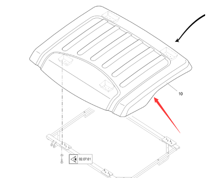 Vö Paver Ceiling Assembly Part Number 2375897