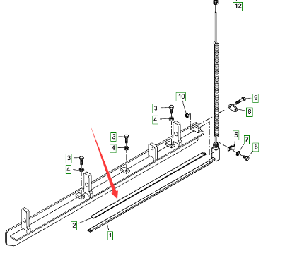 Vö Paver  Heating rod pressing strip part number 2031511