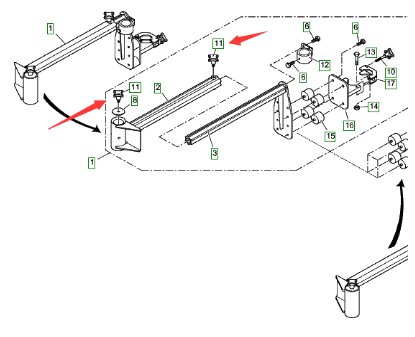 Vö Paver Cross handle part number 2013476