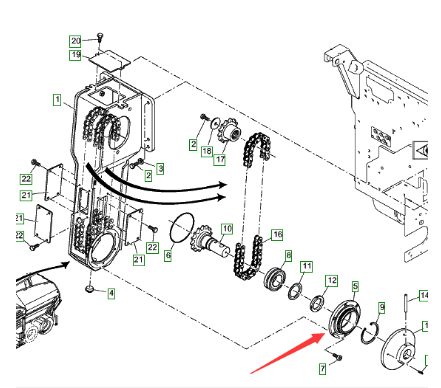 Vö Paver   Spiral lower sprocket flange part number: 205207