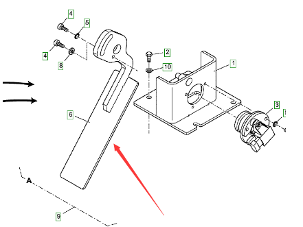 Vö Paver  Level control arm part number 2025078
