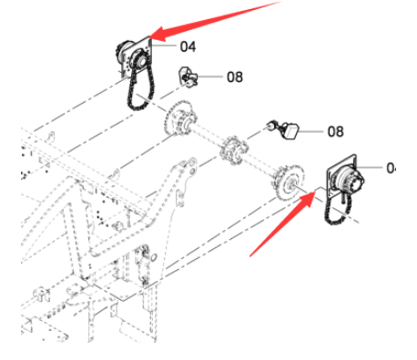 DYNAPAC scraper motor part number 4812031231